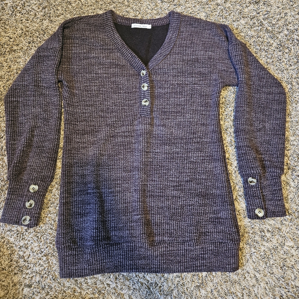 Michelle Mae Ribbed Knit Pullover Sweater